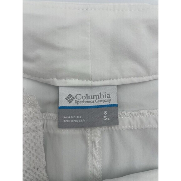NWT Columbia PFG Women's Shorts Size 8 White Omni-Shade Outdoor Hiking Fishing - Picture 8 of 13